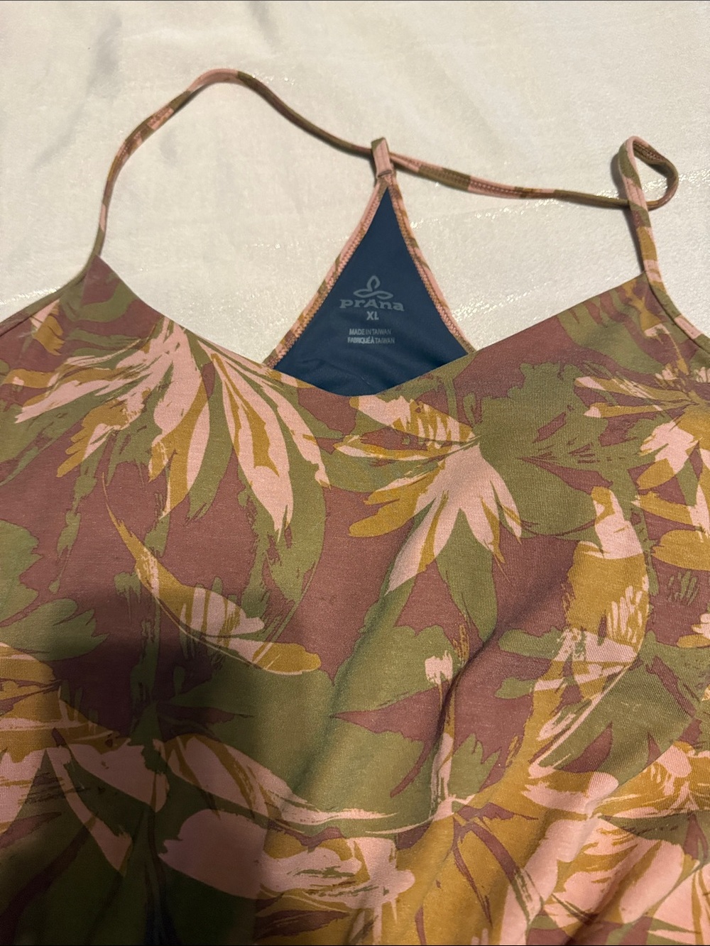 Floral Print Spaghetti Strap Sundress in Olive & Blush - Picture 2 of 4